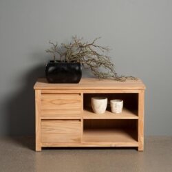 Corona TV-meubel 100 cm in interieur, bruin, landelijk stijl