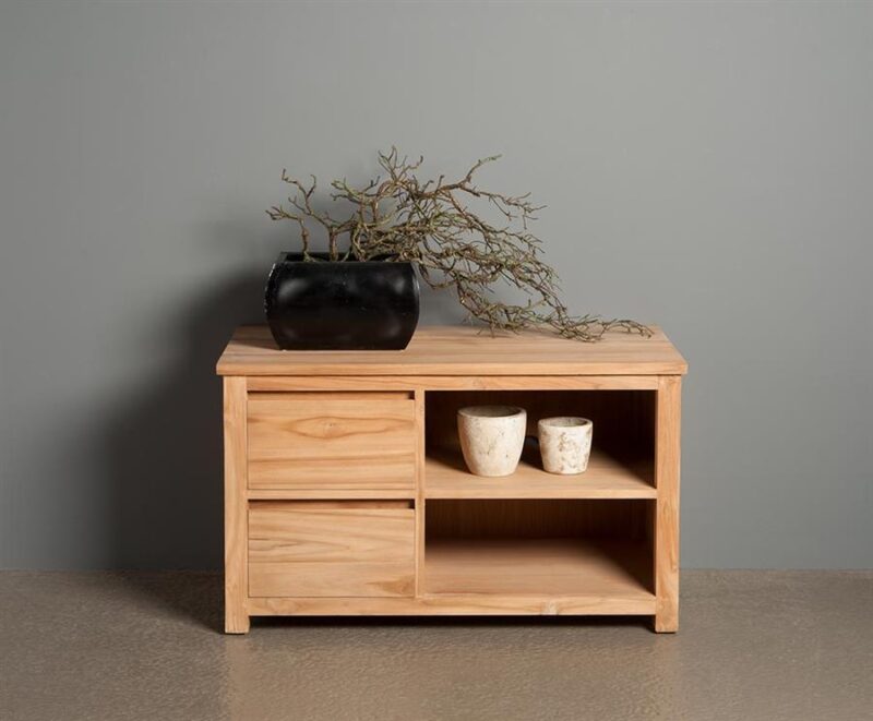 Corona TV-meubel 100 cm in interieur, bruin, landelijk stijl