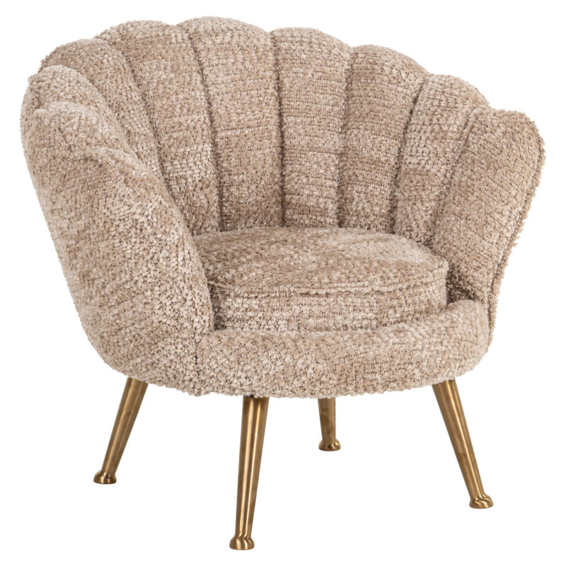 Lounge stoel Charly lovely beige kids