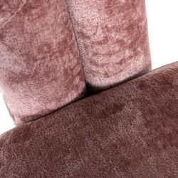 Lounge stoel Dana rose chenille