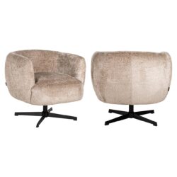 Lounge stoel Estelle sheep natural swivel