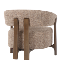 Lounge stoel Dalara brown tweed