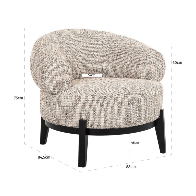 Lounge stoel Montana customized fire retardant