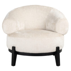 Lounge stoel Montana white chenille