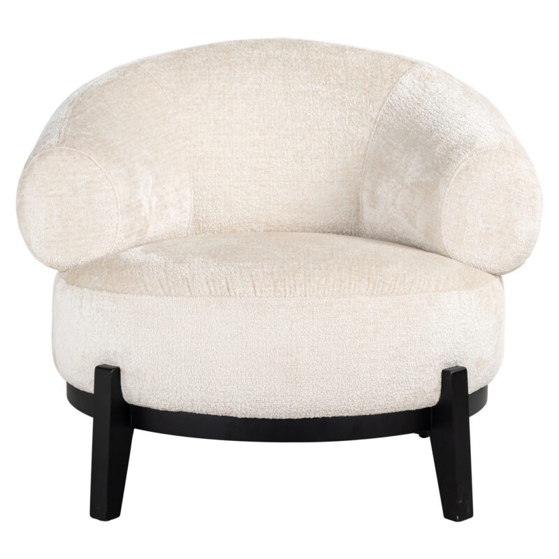 Lounge stoel Montana white chenille