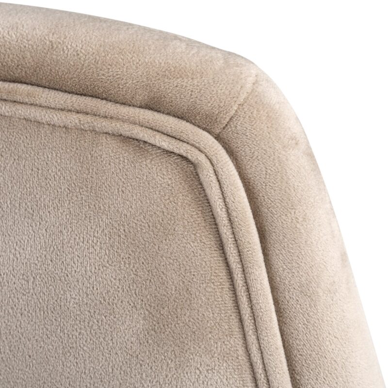 Lounge stoel Nora khaki velvet swivel