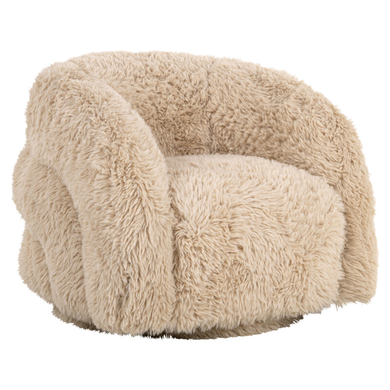 Lounge stoel Lenny yakety sand swivel kids
