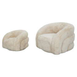 Lounge stoel Lenny yakety sand swivel kids