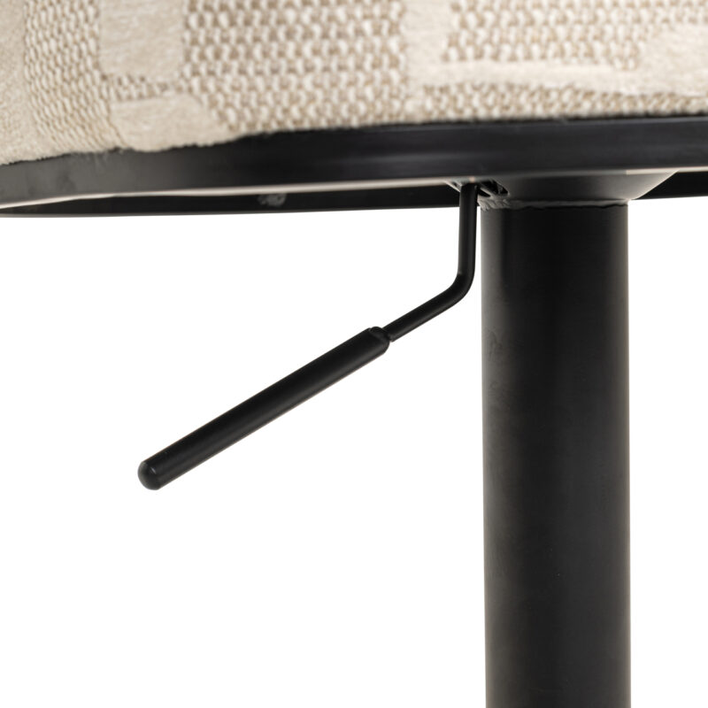 Barstoel Cheyenne beige graffic swivel