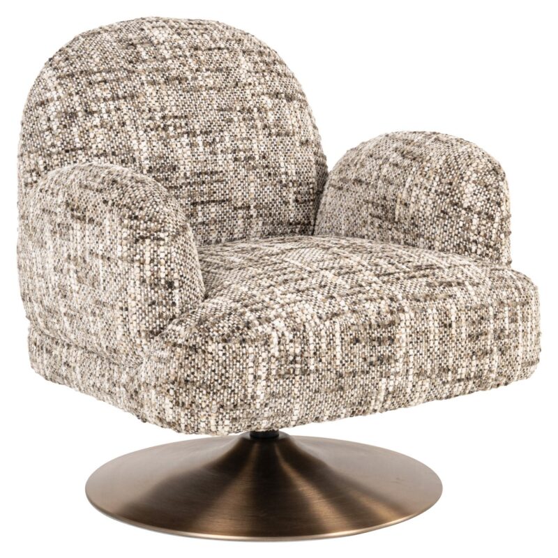 Lounge stoel Kagney brown omara swivel