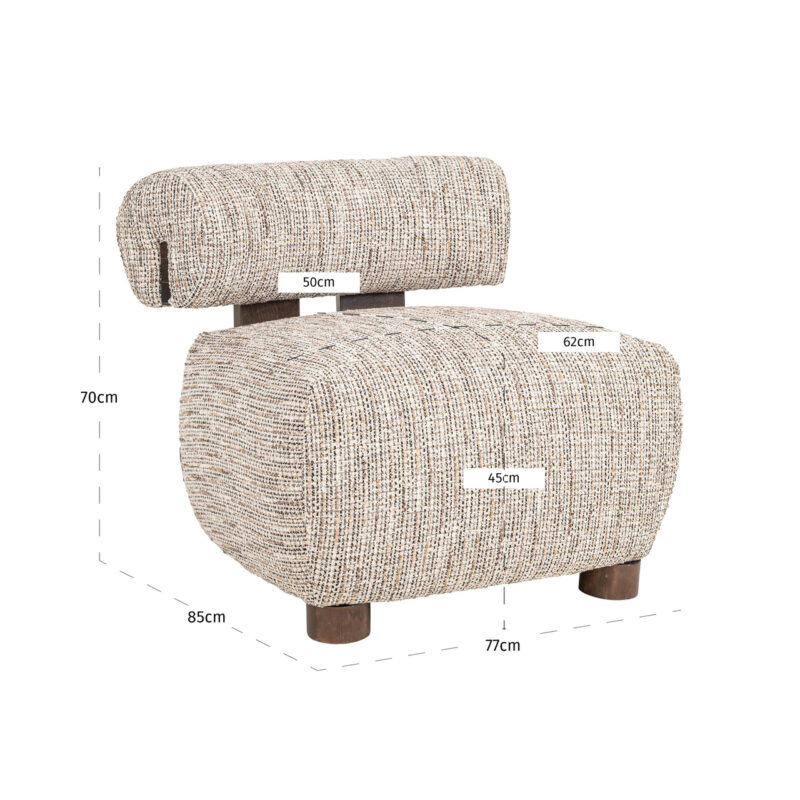 Lounge stoel Arabella customized