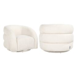 Lounge stoel Arcus white unicorn swivel