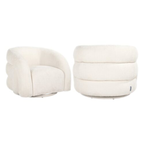 Lounge stoel Arcus white unicorn swivel