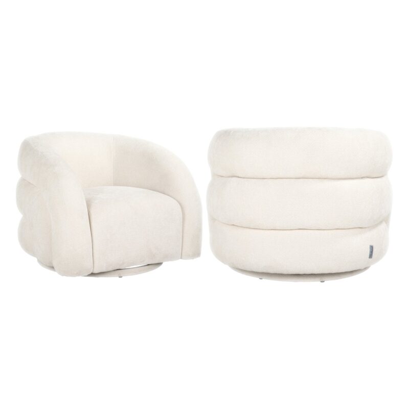 Lounge stoel Arcus white unicorn swivel