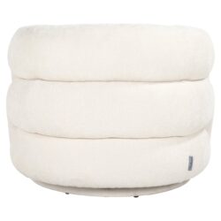 Lounge stoel Arcus white unicorn swivel