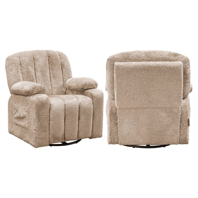 Lounge stoel Mickey sheep natural swivel kids