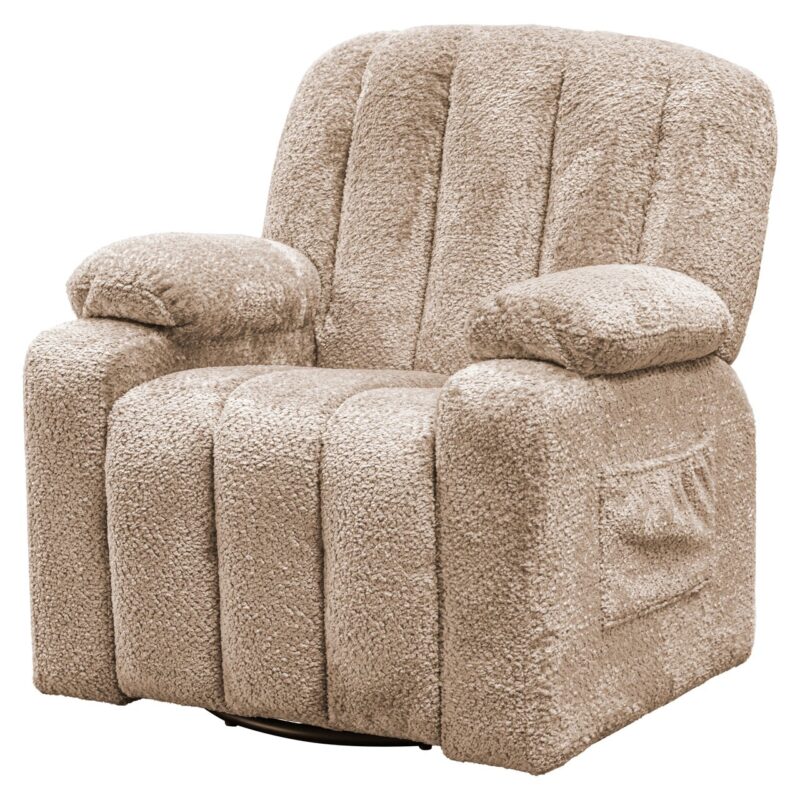 Lounge stoel Mickey sheep natural swivel kids