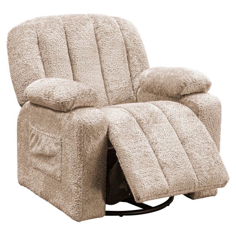 Lounge stoel Mickey sheep natural swivel kids