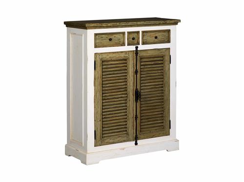 Detail Amanda meidenkast wit, landelijk romantisch stijl