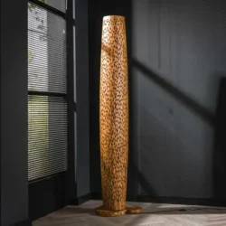 Vloerlamp Bars L 4-lichts / Massief teak