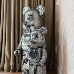 Decoratief object Bear silver small