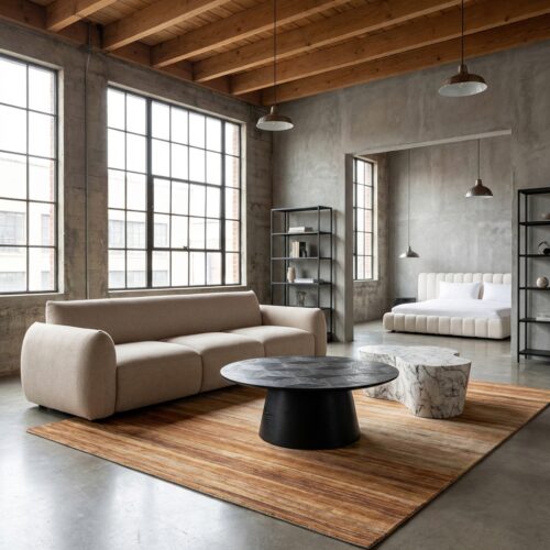 Salontafel Blax black 110Ø