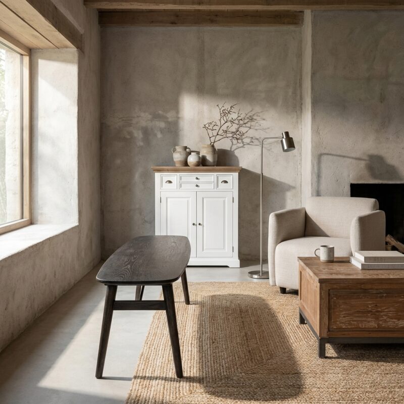 Aura eetkamertafel deens ovaal espresso in bruin acacia