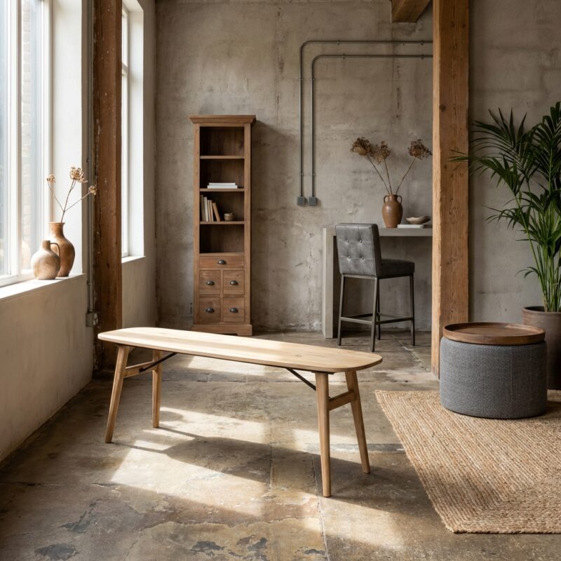 Aura eetkamertafel deens ovaal 160 cm in natuurlijk hout