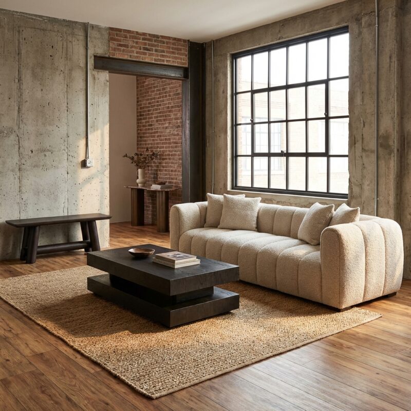 Bank Novaro natural fancy 3-seater hoofdafbeelding beige multiplex