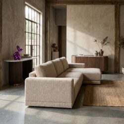 Bank Trentino cayenne brown 3,5-seater + lounge left or right