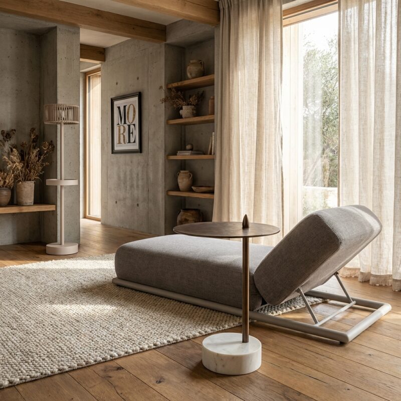 Bijzettafel Barron in brons met witte marmeren voet, handgemaakt en zelf te monteren