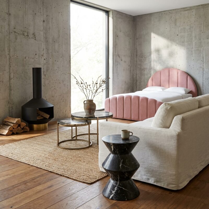 Bijzettafel Bosco black