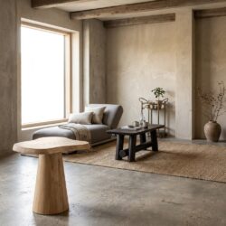 Bijzettafel Riva natural oak, eiken, beige, tijdloos meubelstuk