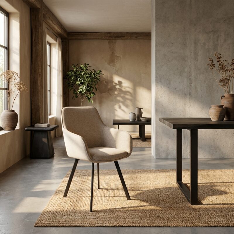 Borgo Armstoel - Bjorn 24 beige (draaibaar)