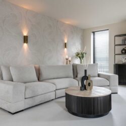 Salontafel Hampton dark brown 90Ø