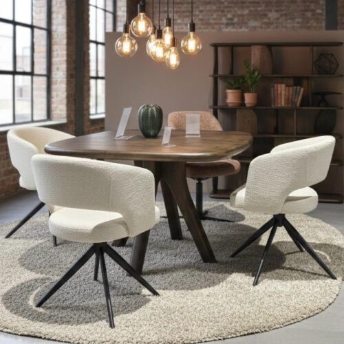 Eetkamerstoel Claude wit | Aanbieding