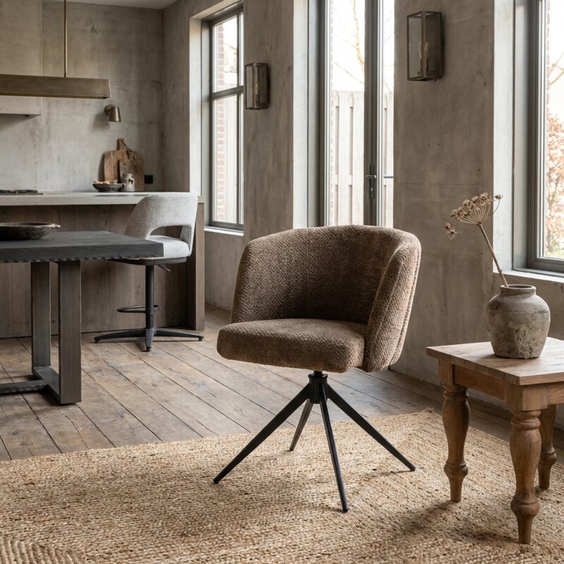 Cuvio Armstoel - Movie 12 Taupe