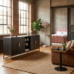 Dressoir Blackbone Brass black rustic