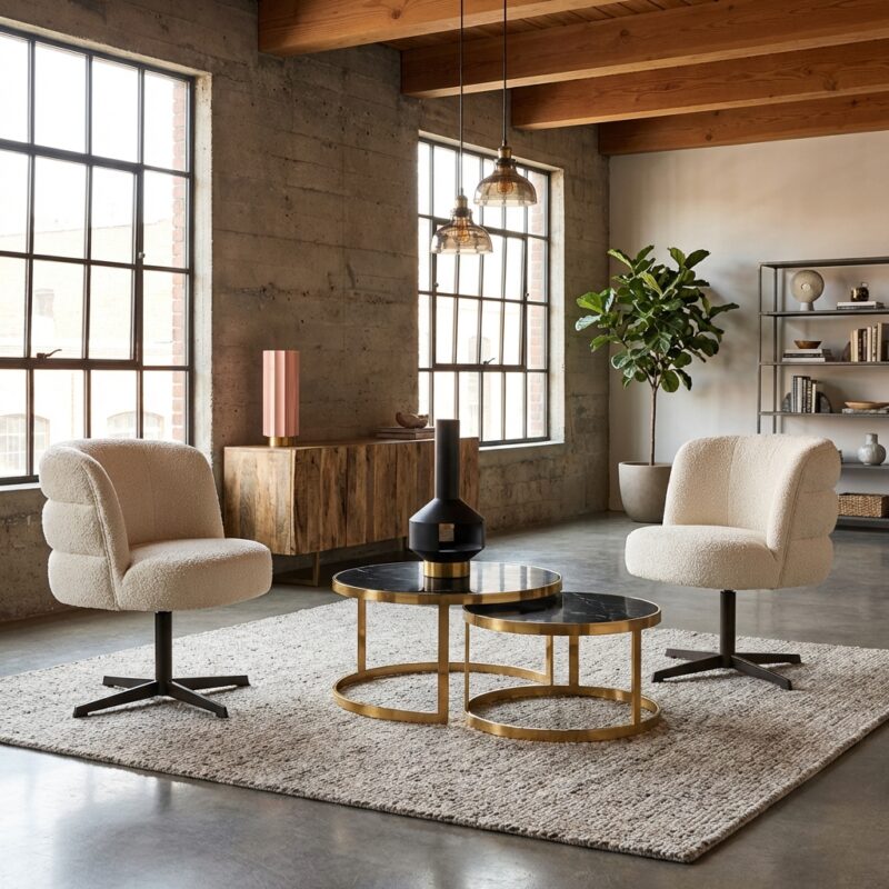 Eetkamerstoel Alexander Jones cream fusion swivel draaibaar luxe zitcomfort