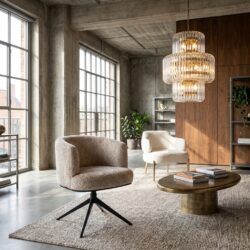 Eetkamerstoel Cheyenne lovely beige swivel