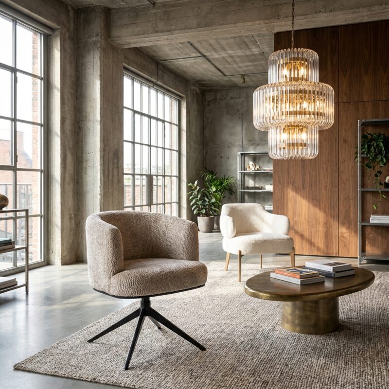 Eetkamerstoel Cheyenne lovely beige swivel