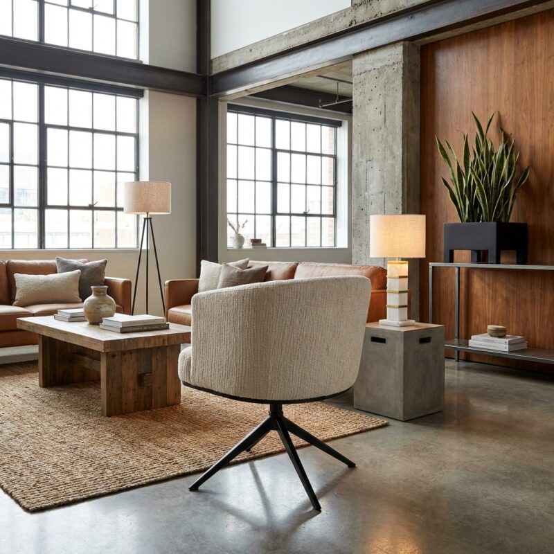 Eetkamerstoel Cheyenne niagara beige swivel