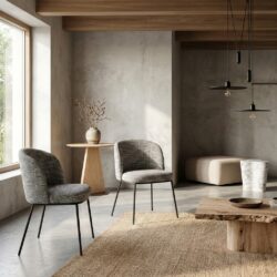 Eetkamerstoel Elvi trendy nature fire retardant (Set of 2)