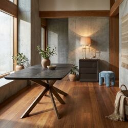 Eettafel Hayley dark coffee 280