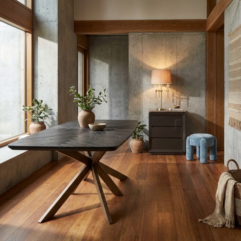 Eettafel Hayley dark coffee 280