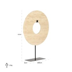 Afmetingen van Manou beige large: 10 × 30 × 42 cm