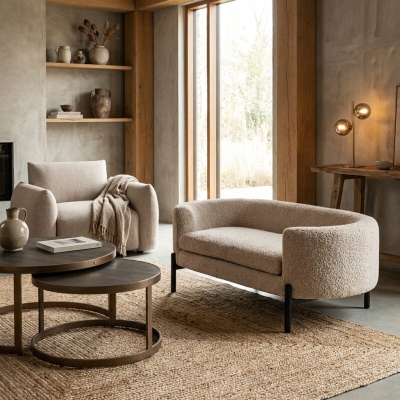 Hondenbed Dolly sheep natural