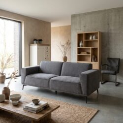 Leeds 3+2 5-seater bankstel in blauw, landelijk modern stijl