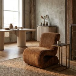 Lounge stoel Frankie cognac fusion