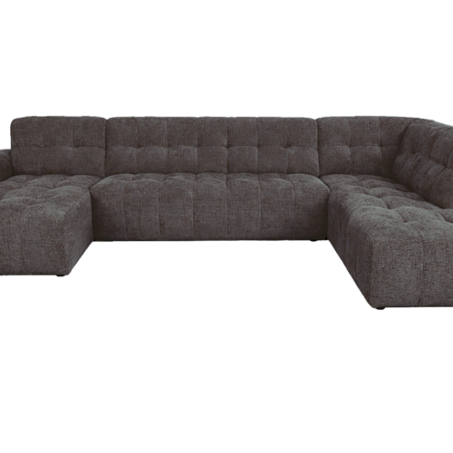 memphis haga 16 charcoal ottoman R chaise L 18018 | Heb je wel eens door de ramen naar prachtig ingerichte woonkamers in Nederland gekeken? Een salontafel versierd met bloemen staat voor een gezellige en aantrekkelijke bank, daarachter zie je een eettafel voor gezellige bijeenkomsten en in de vensterbank staan smaakvolle vazen. Memphis Chaise L - 3-seater - Ottoman R - Haga 16 charcoal